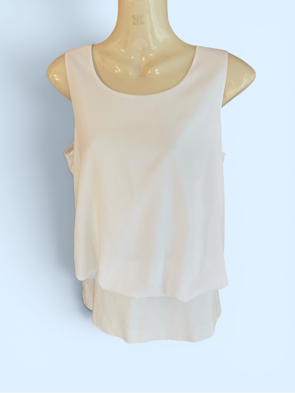 CAbi Indulgence Tank White Sleeveless Women's Size Small Classy Minimalist